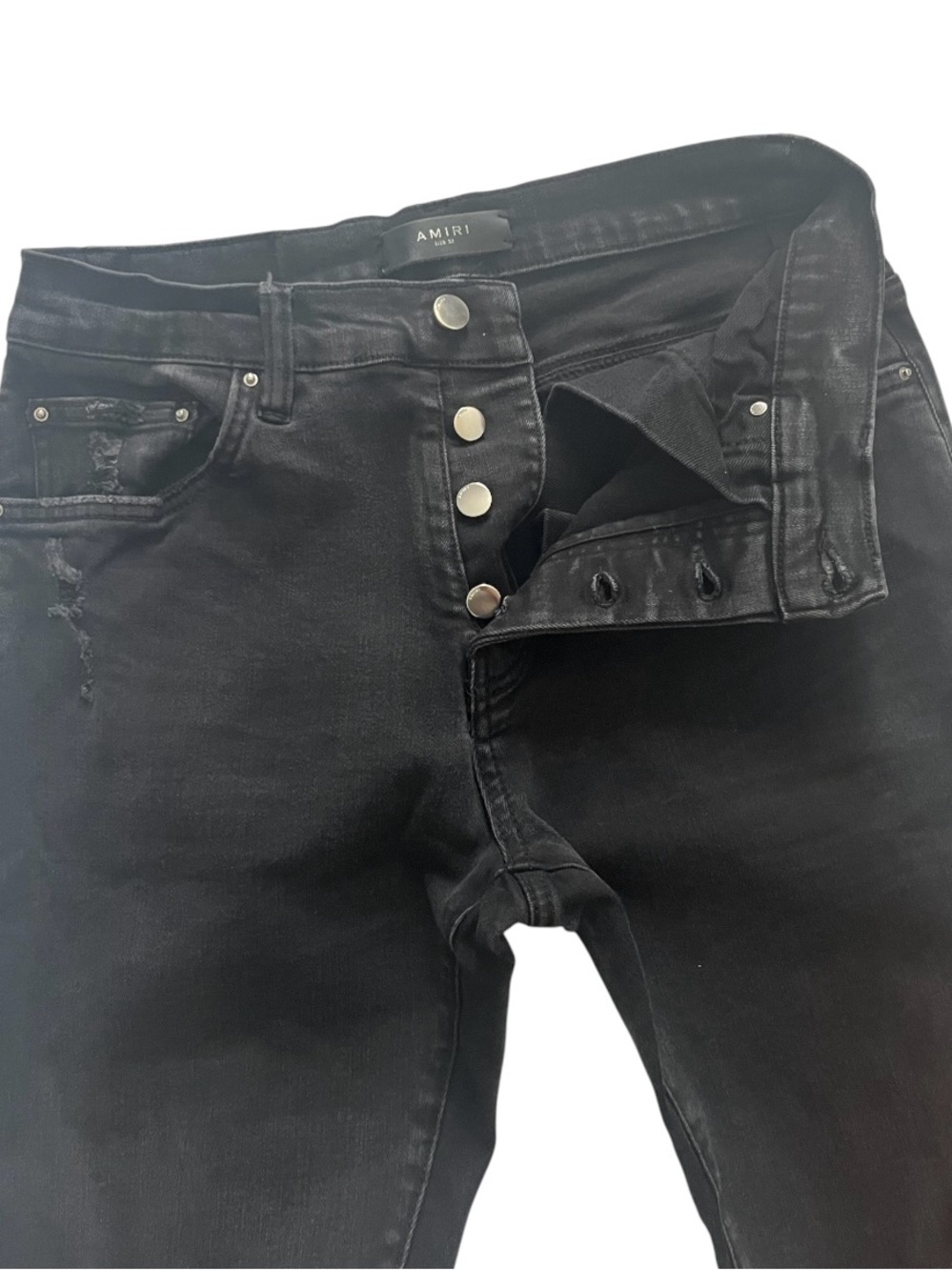 AMIRI Men's Black Slim Fit Jeans